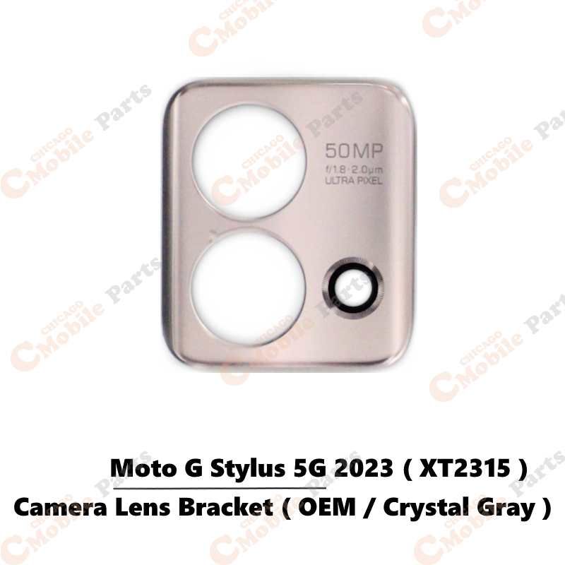 Motorola Moto G Stylus 5G 2023 Rear Back Camera Lens Bracket ( XT2315 / OEM / Crystal Gray )