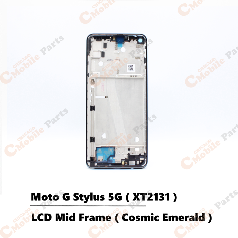 Motorola Moto G Stylus 5G LCD Mid Frame Midframe ( XT2131 / Cosmic Emerald )