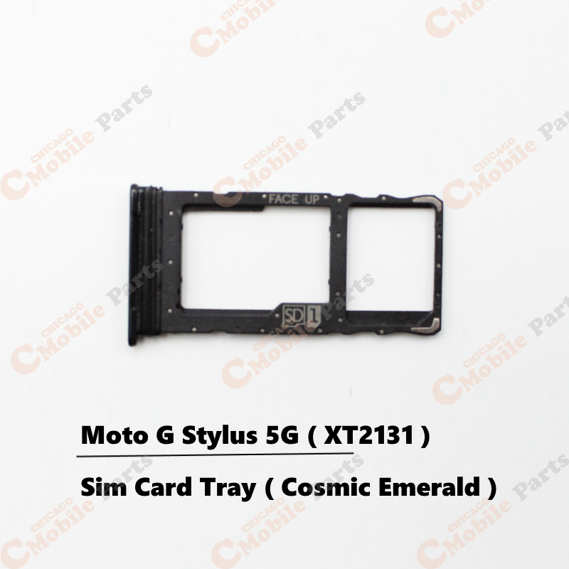 Motorola Moto G Stylus 5G Sim Card Tray Holder ( XT2131 / Cosmic Emerald )