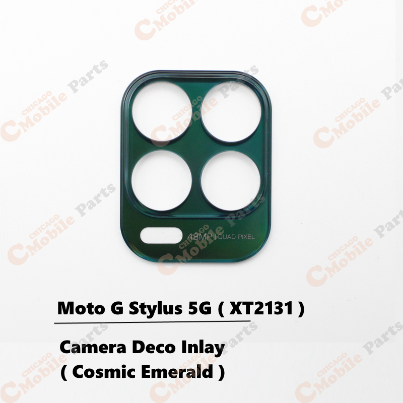 Motorola Moto G Stylus 5G Camera Deco Inlay ( XT2131 / Cosmic Emerald )