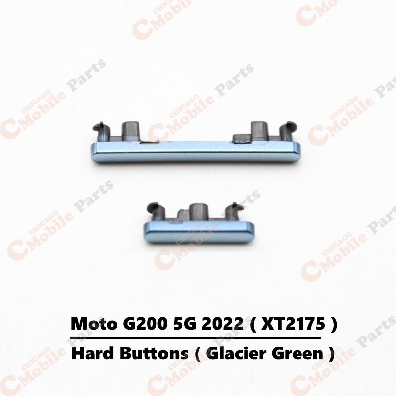 Motorola Moto G200 5G 2022 Power Volume Hard Buttons ( XT2175 / Glacier Green )