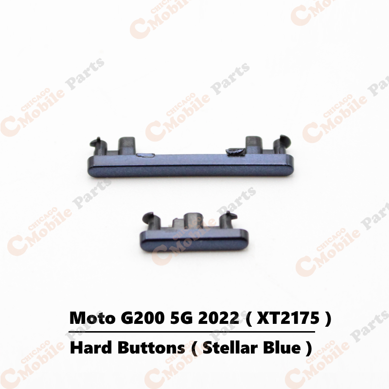 Motorola Moto G200 5G 2022 Power Volume Hard Buttons ( XT2175 / Stellar Blue )
