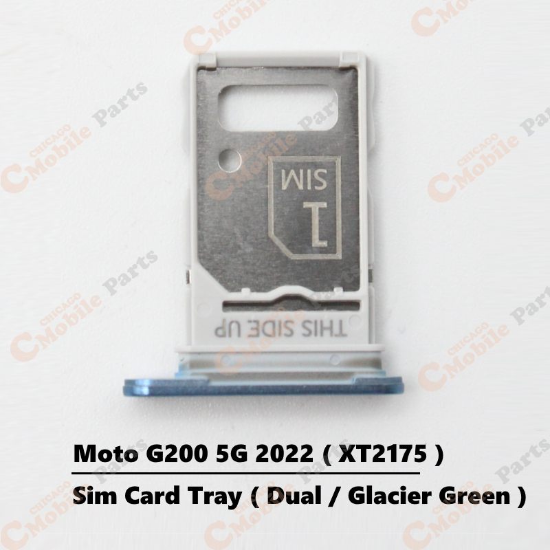 Motorola Moto G200 5G 2022 Dual Sim Card Tray Holder ( XT2175 / Dual / Glacier Green )