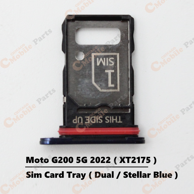 Motorola Moto G200 5G 2022 Dual Sim Card Tray Holder ( XT2175 / Dual / Stellar Blue )