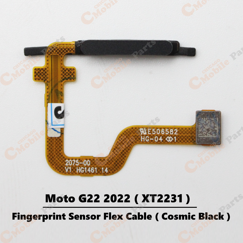 Motorola Moto G22 2022 Fingerprint Sensor Flex Cable ( XT2231 / Cosmic Black )