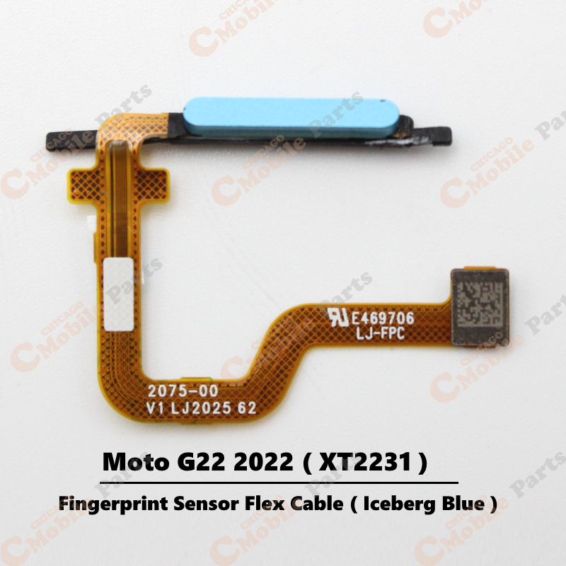 Motorola Moto G22 2022 Fingerprint Sensor Flex Cable ( XT2231 / Iceberg Blue )