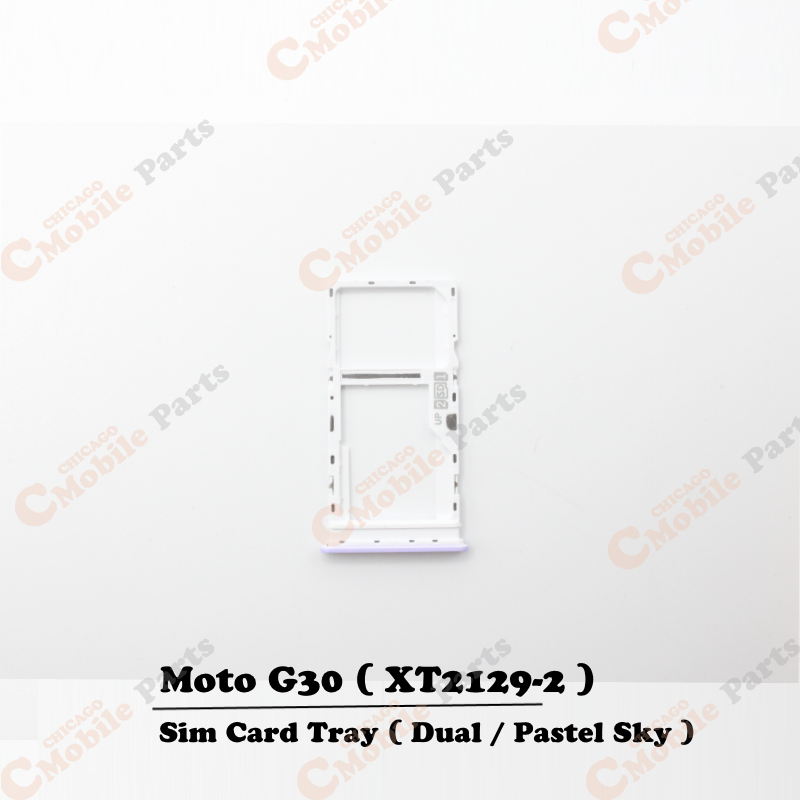 Motorola Moto G30 Sim Card Tray Holder ( XT2129-2 / Dual / Pastel Sky )