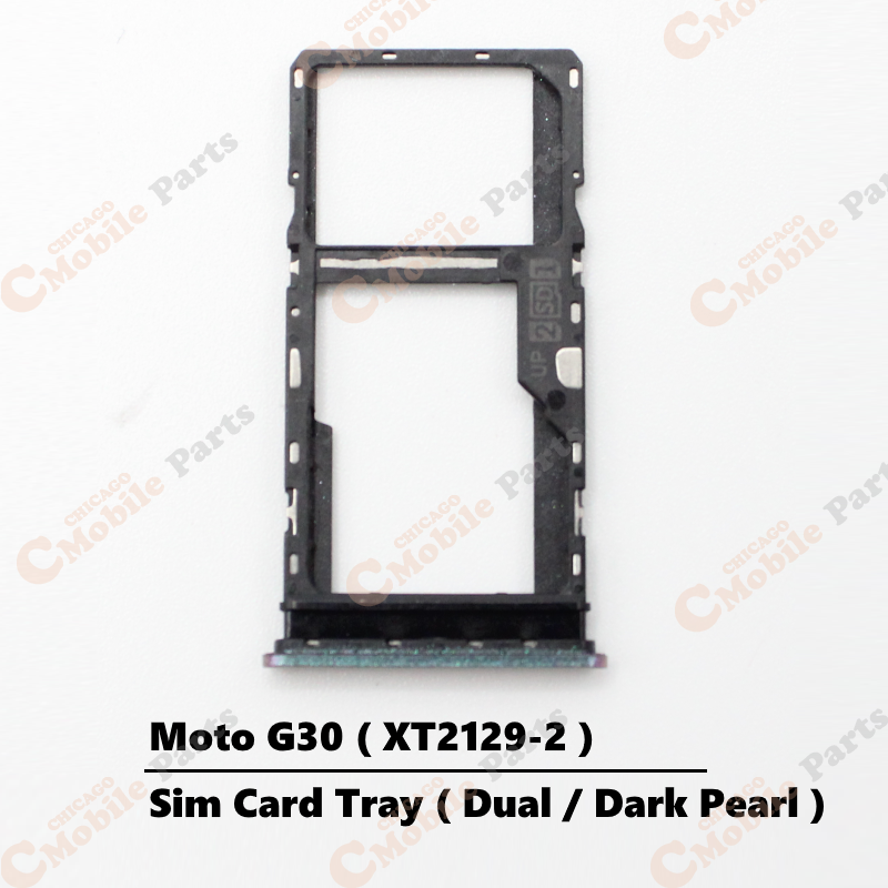 Motorola Moto G30 Sim Card Tray Holder ( XT2129-2 / Dual / Dark Pearl )