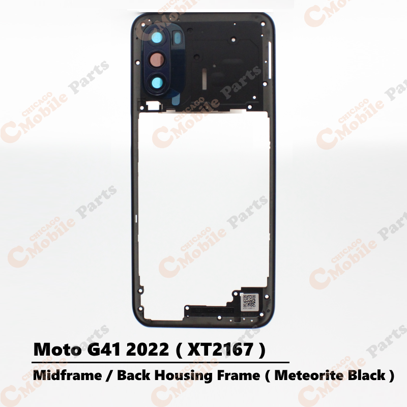 Motorola Moto G41 2022 Midframe / Back Housing Frame ( XT2167 / Meteorite Black )