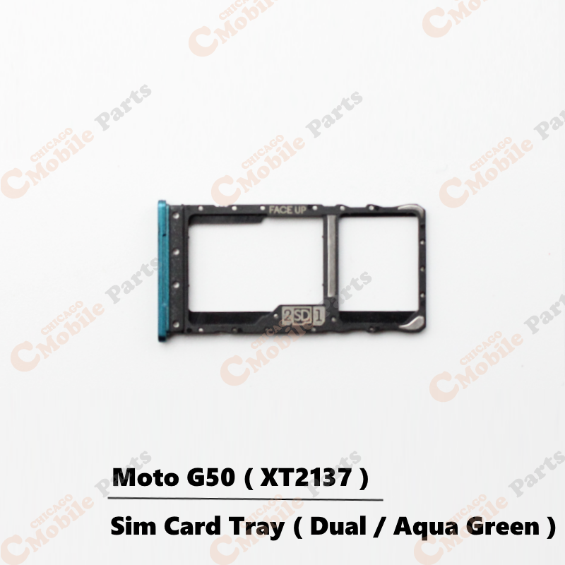 Motorola Moto G50 Dual Sim Card Tray Holder ( XT2137 / Dual / Aqua Green )