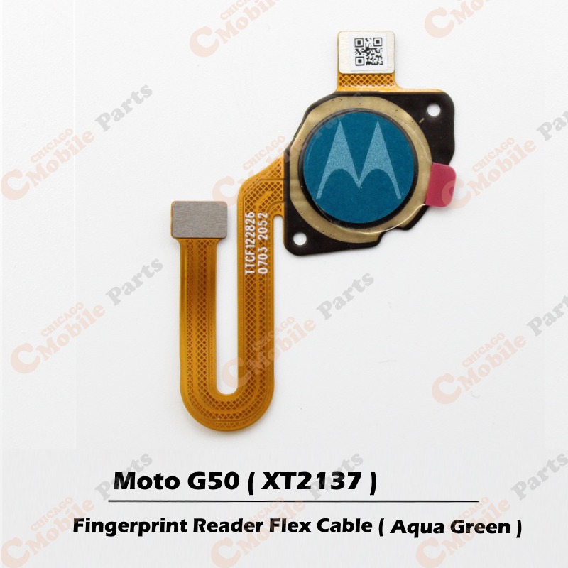 Motorola Moto G50 Fingerprint Reader Scanner  with Flex Cable ( XT2137 / Aqua Green )