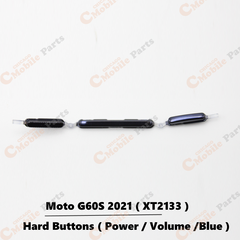 Motorola Moto G60S 2021 Power Volume Hard Buttons ( XT2133 / Blue )
