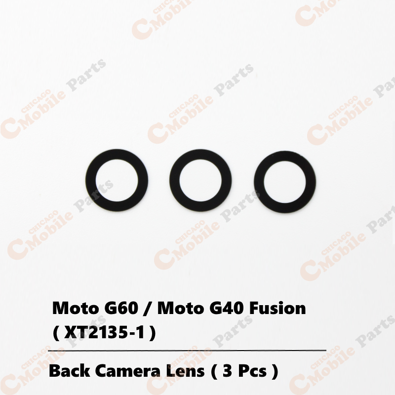 Motorola Moto G60 / Moto G40 Fusion Rear Back Camera Lens ( XT2135-1 ) - 3 Pcs