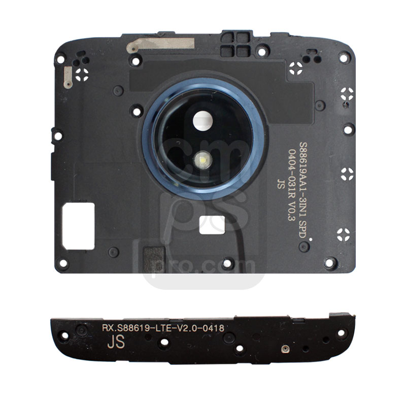 Motorola Moto G7 Power Top / Bottom Mid Frame Midframe with Camera Lens ( XT1955 )