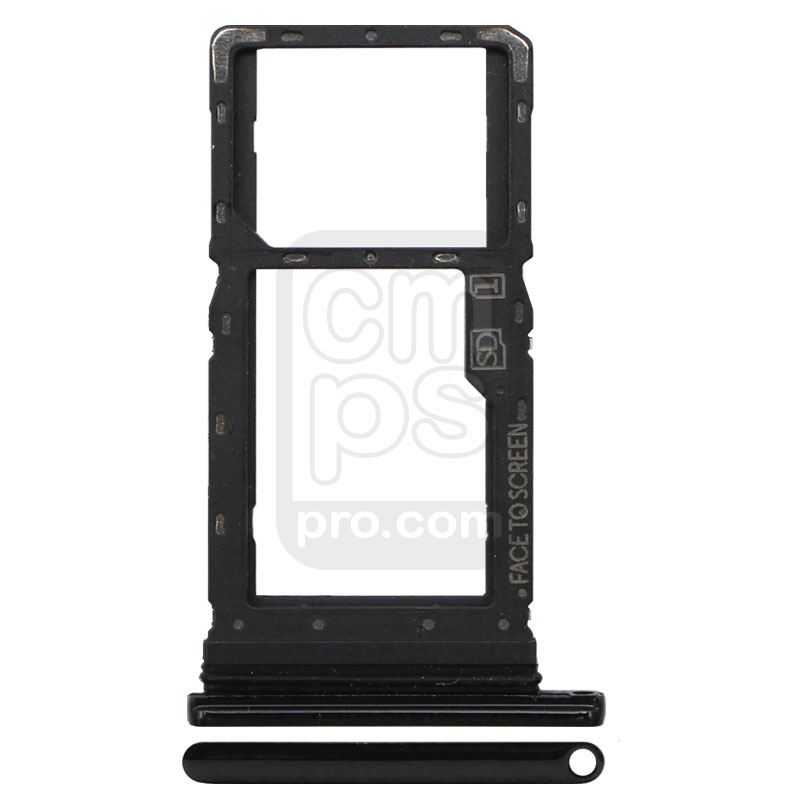 Motorola Moto G8 Play Single Sim Card Tray Holder ( XT2015 / Single / Black )