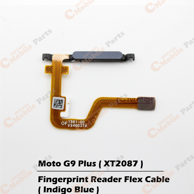 Motorola Moto G9 Plus Fingerprint Reader with Flex Cable ( XT2087 / Indigo Blue )