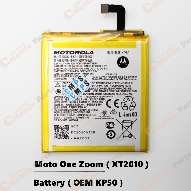 Motorola Moto One Zoom Battery ( XT2010 / KP50 / OEM )