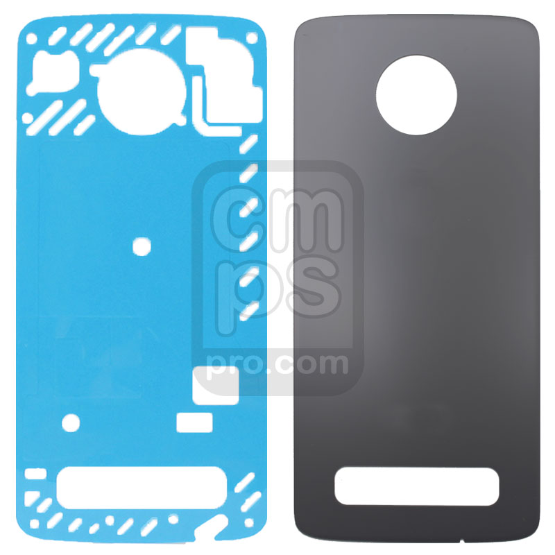 Motorola Moto Z4 Rear Back Cover Glass ( Black )