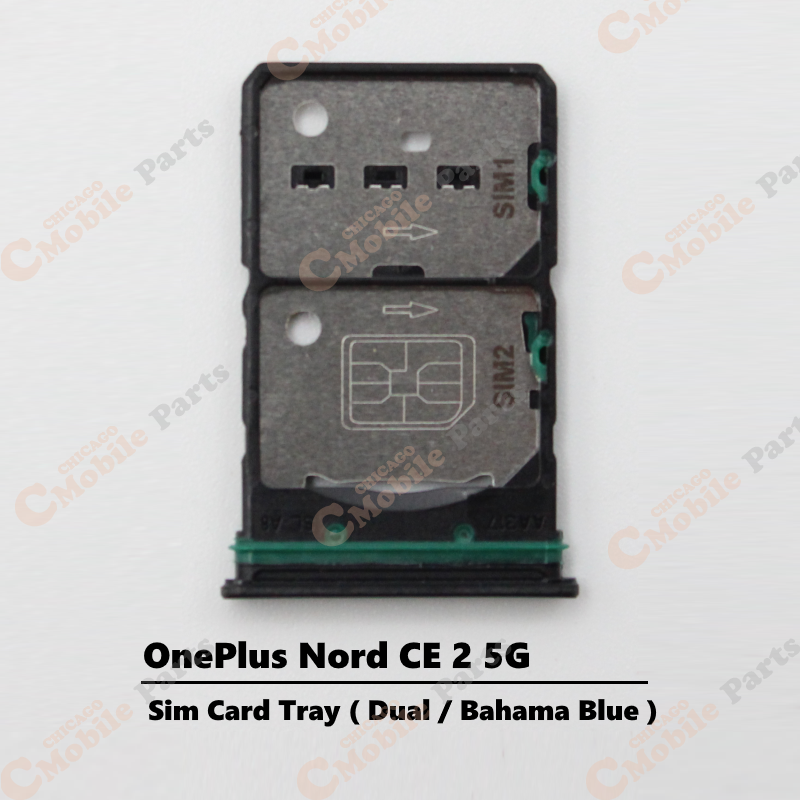 OnePlus Nord CE 2 5G Dual Sim Card Tray Holder ( Dual / Bahama Blue )