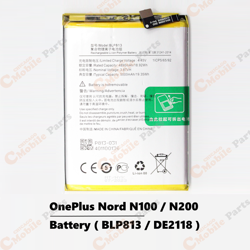 OnePlus Nord N100 Battery ( BLP813 )
