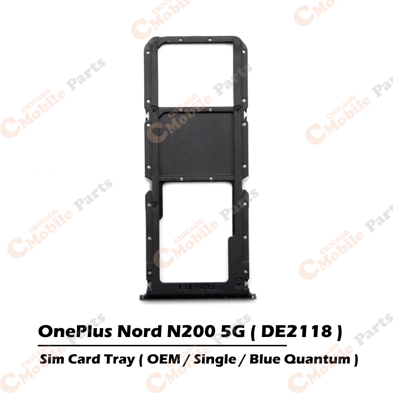 OnePlus Nord N200 5G Single Sim Card Tray Holder ( DE2118 / OEM / Single / Blue Quantum )