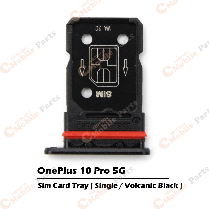 OnePlus 10 Pro 5G Single Sim Card Tray Holder ( Single / Volcanic Black )