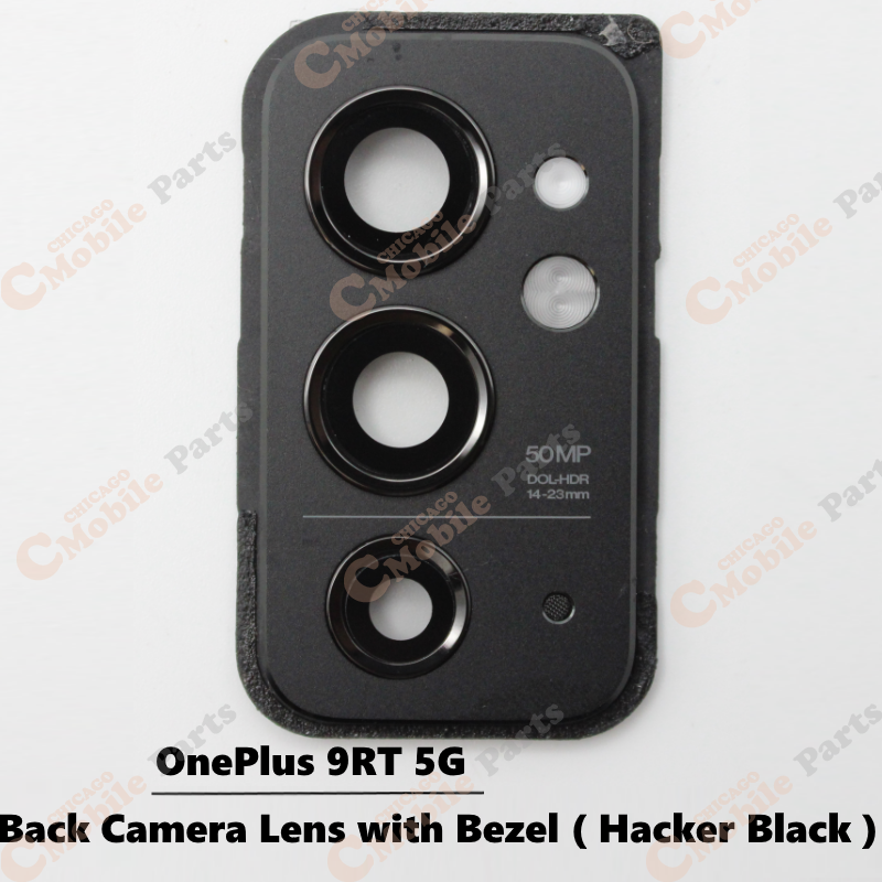 OnePlus 9RT 5G Rear Back Camera Lens with Bezel ( Hacker Black )