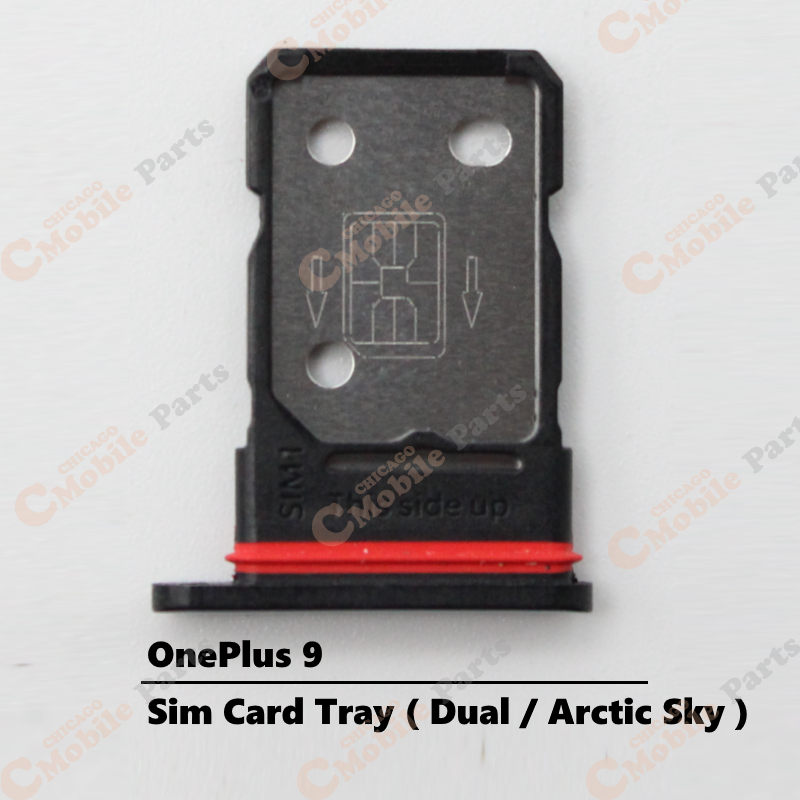 OnePlus 9 Dual Sim Card Tray Holder ( Dual / Arctic Sky )