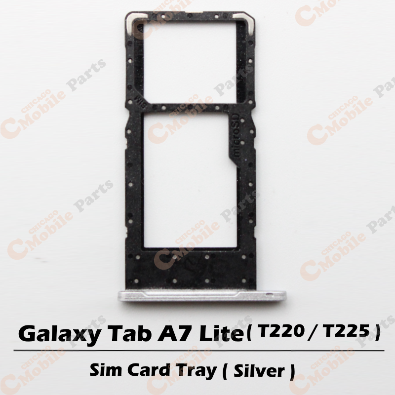 Galaxy Tab A7 Lite Sim Card Tray Holder ( T220 / T225 ) - Silver