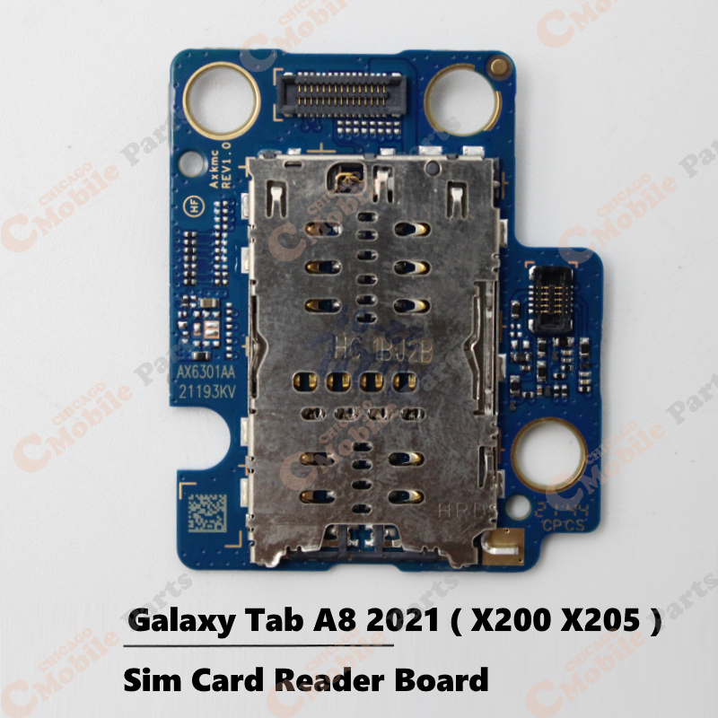 Galaxy Tab A8 2021 Sim Card Reader Board ( X200 / X205 )