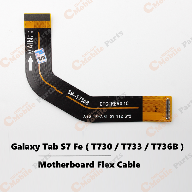 Galaxy Tab S7 FE Mainboard Motherboard Flex Cable ( T730 / T733 / T736B )