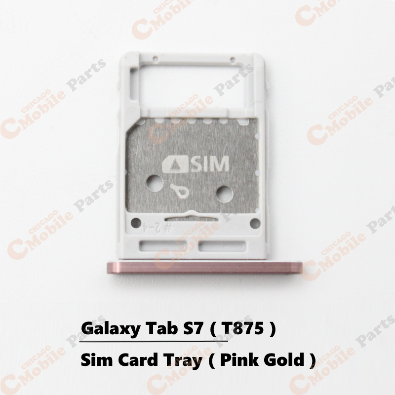Galaxy Tab S7 Sim Card Tray Holder ( T875 / Pink Gold )