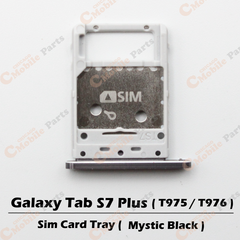 Galaxy Tab S7 Plus Sim Card Tray Holder ( T970 / T975 / T976 ) - Mystic Black