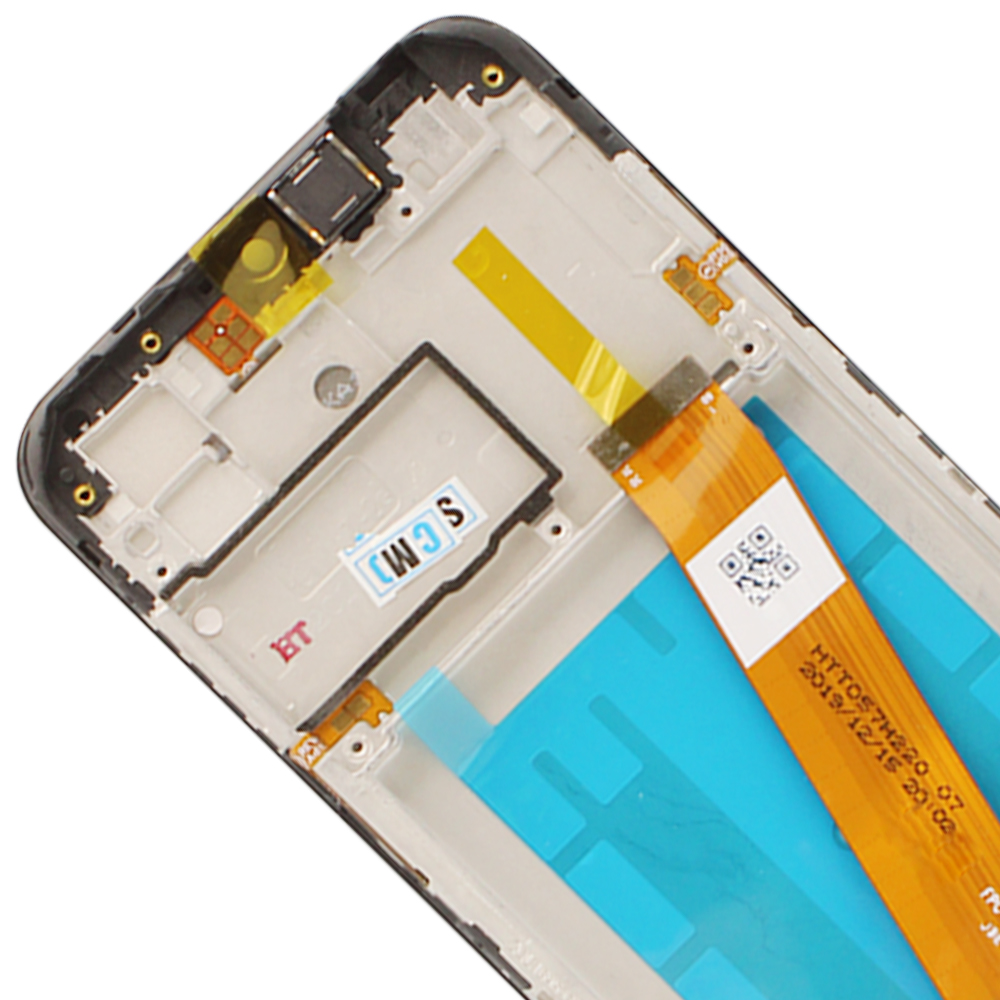 Galaxy A01 LCD Screen Assembly with Frame (with Narrow FPC) - ( A015 / OEM Grade / Black )