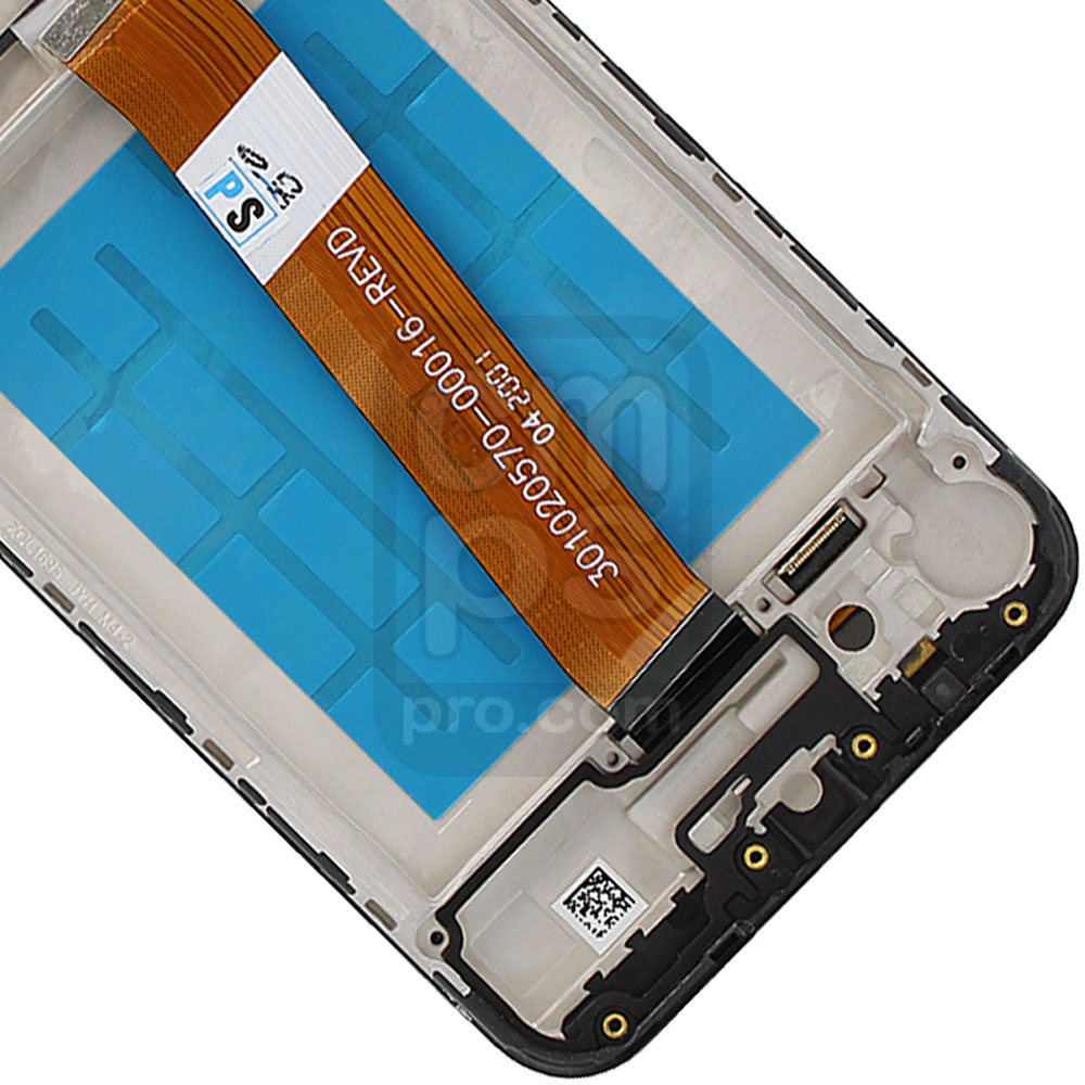 Galaxy A01 LCD Screen Assembly with Frame  (with Narrow FPC) - ( A015 / Standard Grade / Black )