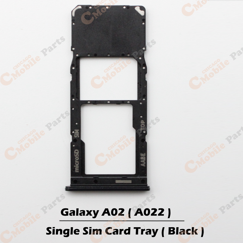 Galaxy A02 Single Sim Card Tray Holder ( A022 / Single / Black )