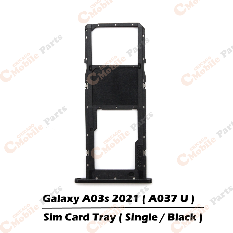 Galaxy A03s 2021 Single Sim Card Tray Holder ( A037U / Single / Black )