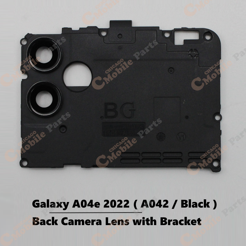 Galaxy A04e 2022 Rear Back Camera Lens With Bracket ( A042 / Black )