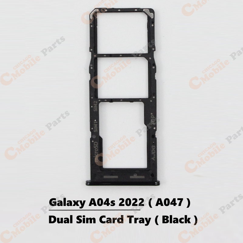 Galaxy A04s 2022 Dual Sim Card Tray ( A047 / Dual / Black )