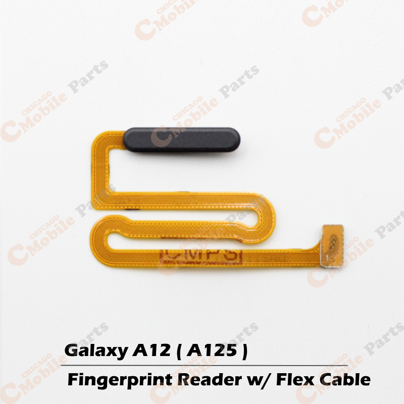 Galaxy A12 Fingerprint Reader with Flex Cable ( A125 / Black  )