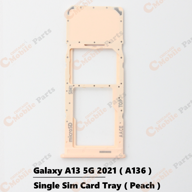 Galaxy A13 5G 2021 Single Sim Card Tray Holder ( A136 / Single / Peach )