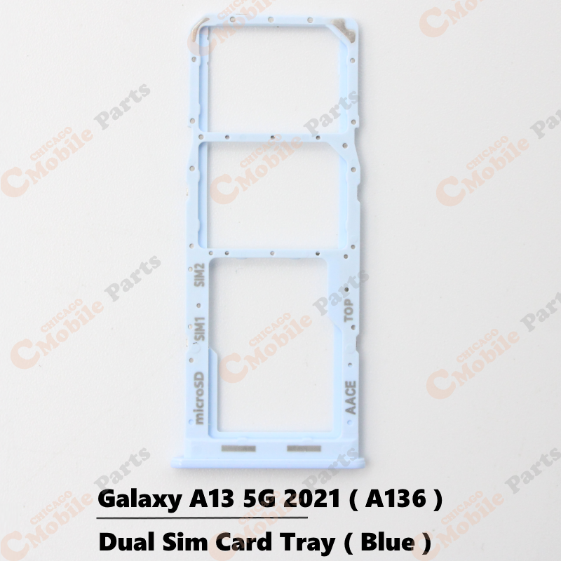 Galaxy A13 5G 2021 Dual Sim Card Tray Holder ( A136 / Dual / Blue )