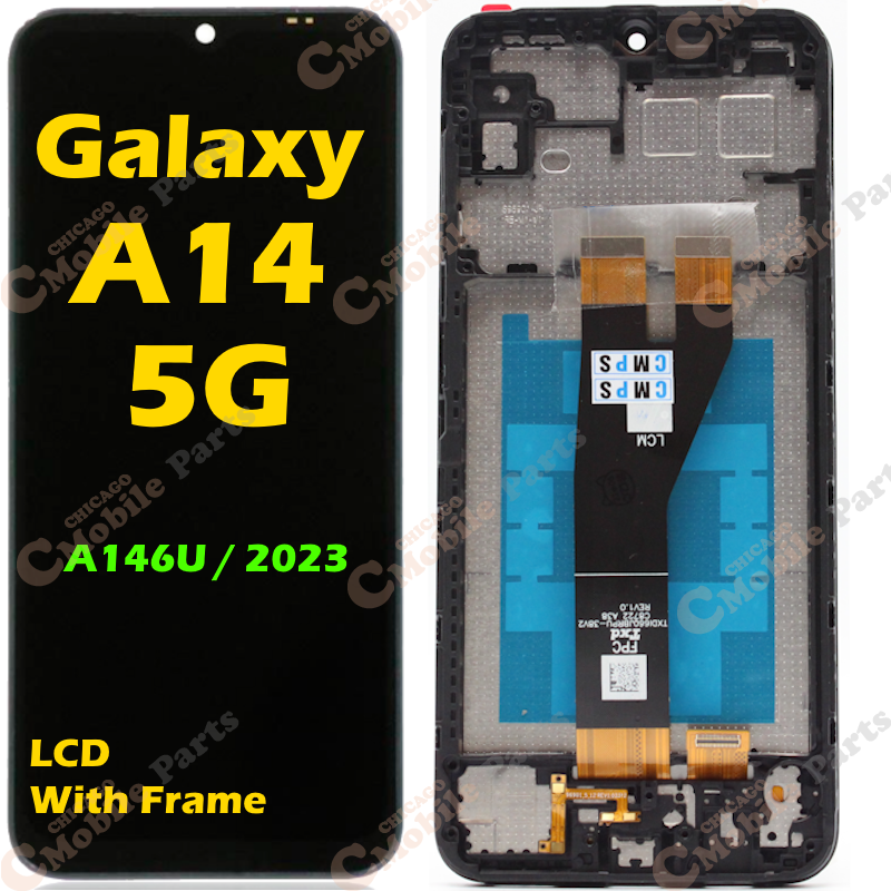 Galaxy A14 5G 2023 LCD Screen Assembly with Frame ( A146U ) ( 40 Pins)