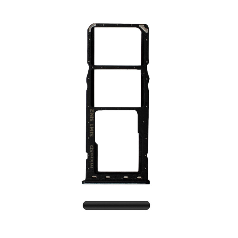 Galaxy A20 / A30 / A50 Dual Sim Card Tray Holder ( Dual / Black )