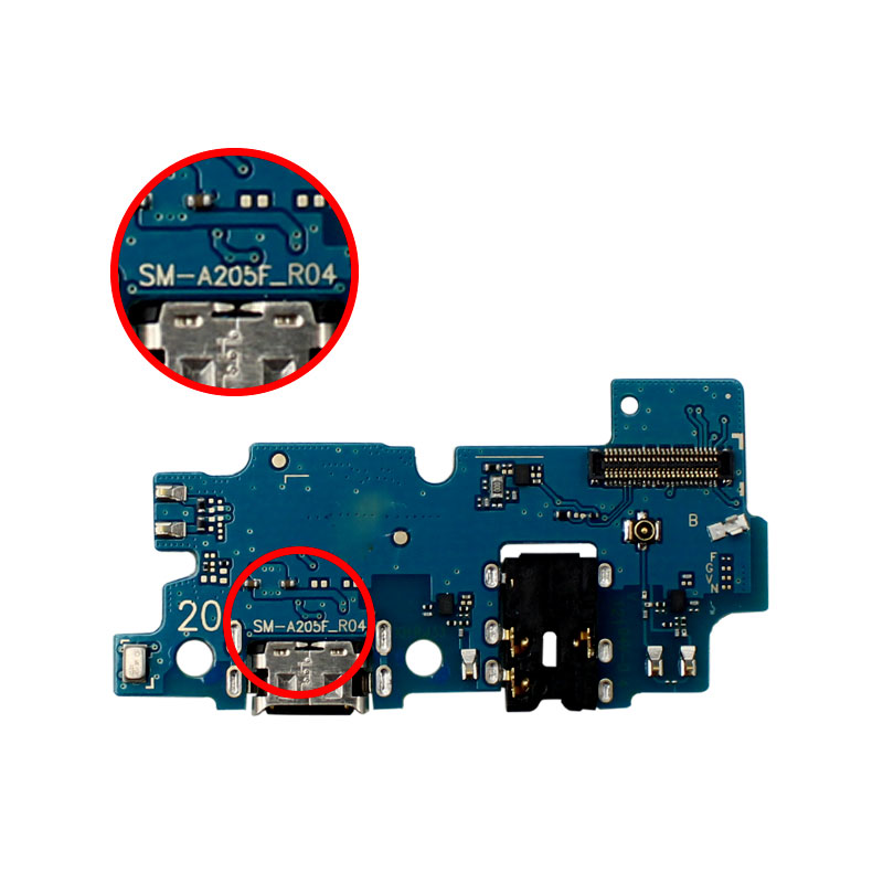 Galaxy A20 Dock Connector Charging Port Flex Cable ( International Version )