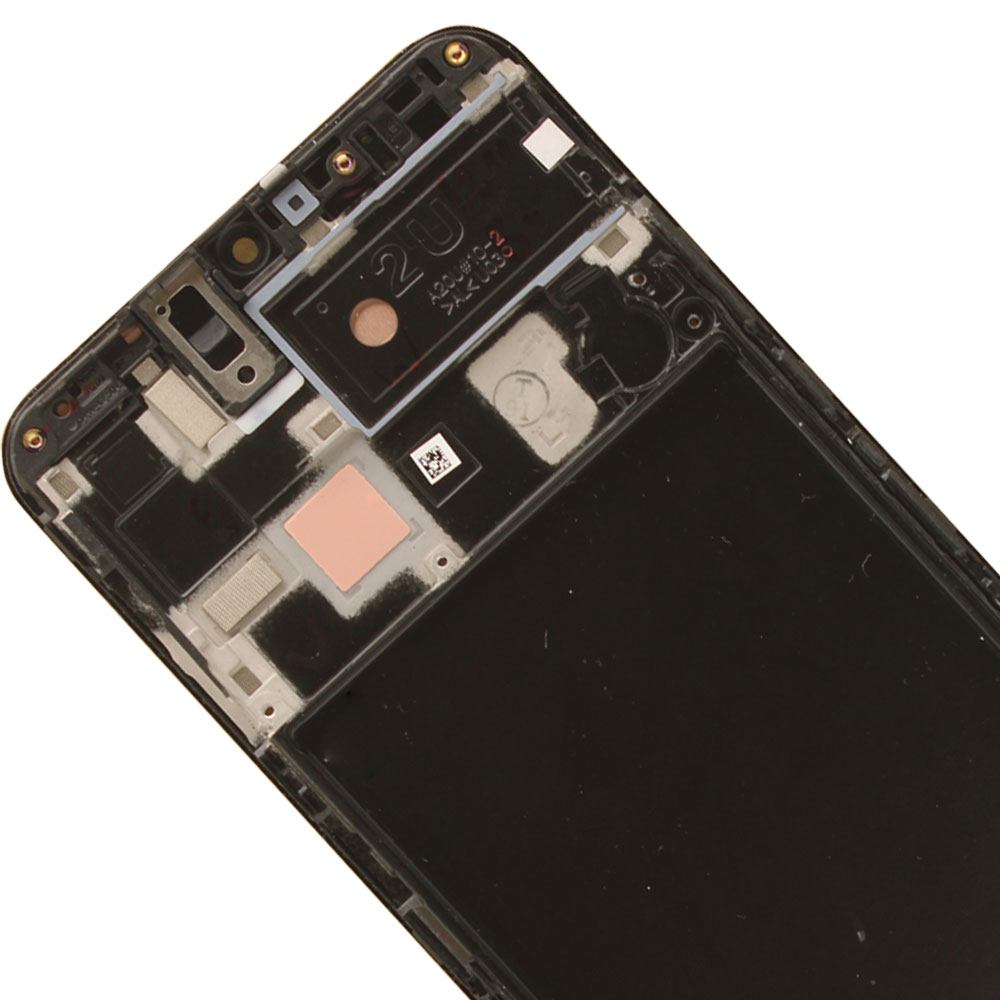 Galaxy A20 OLED LCD Screen Assembly with Frame ( OEM / Black )
