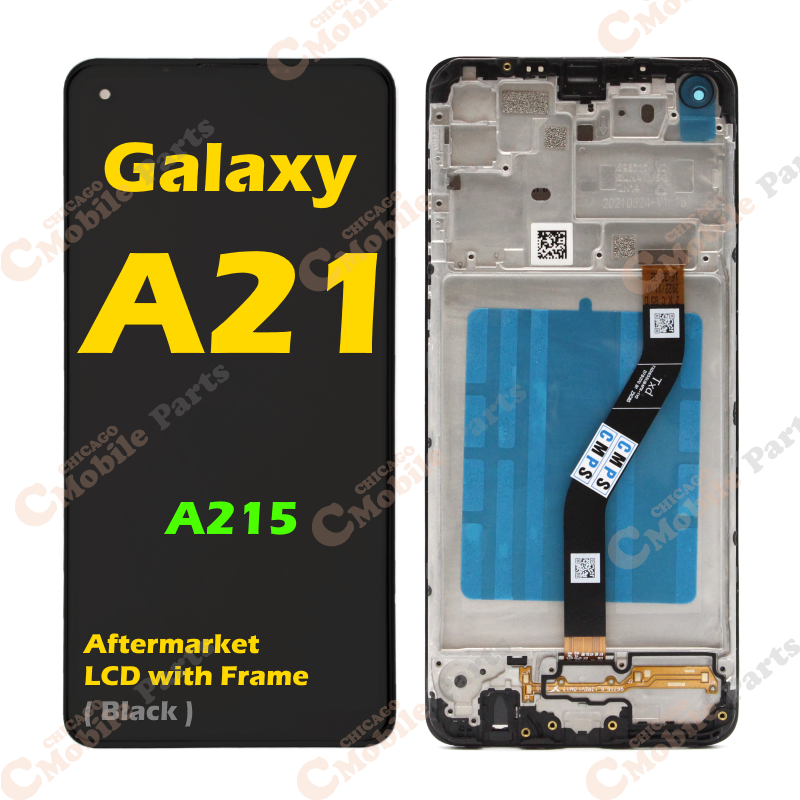 Galaxy A21 LCD Screen Assembly with Frame ( A215 / AM )
