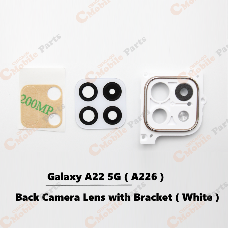 Galaxy A22 5G Rear Back Camera Lens with Bracket ( A226 / White )
