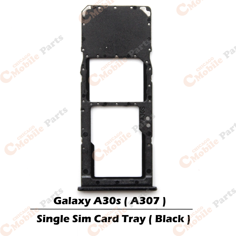 Galaxy A30s Single Sim Card Tray Holder ( A307 / Single / Black )