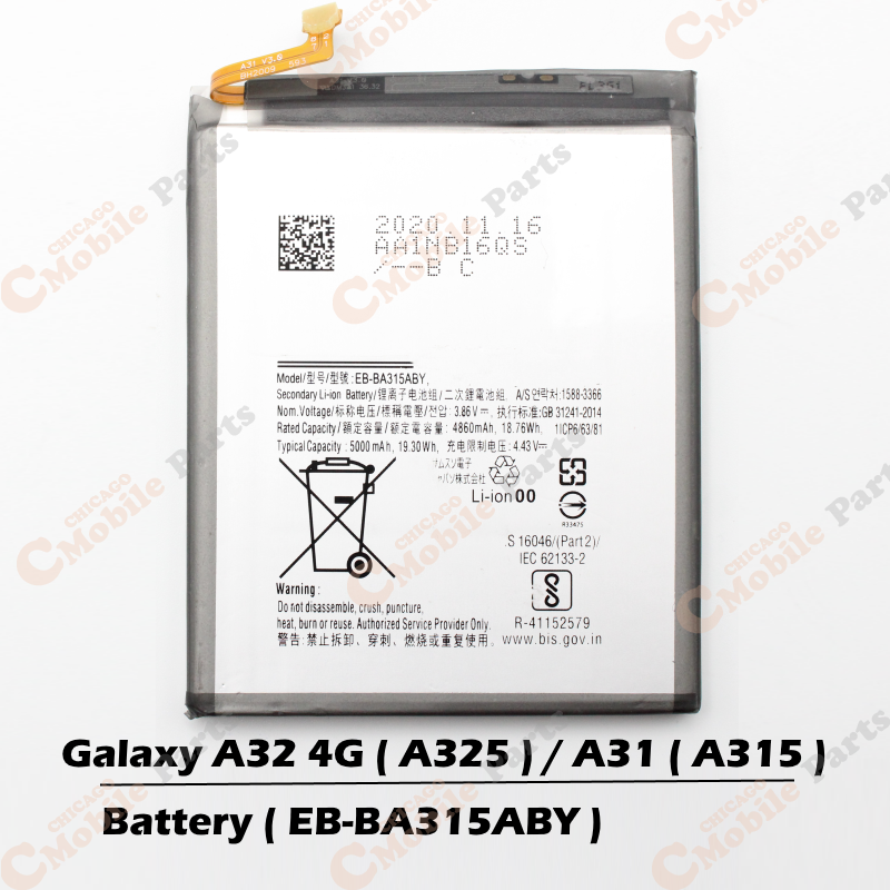 Galaxy A32 4G / A31 2020 Battery ( A325 / A315 / EB-BA315ABY )